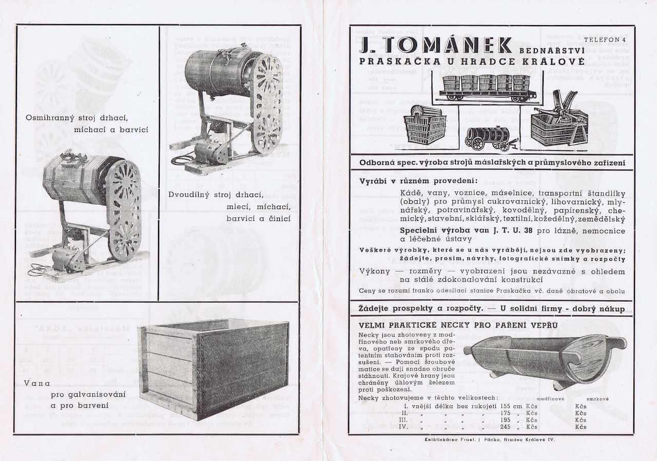 Původní reklamní leták - 1. strana